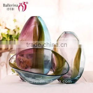 Colored Glass Vases Home Decoration thumbnail-2