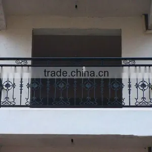 Classical Wrought Iron Balcony Fence Designs thumbnail-1
