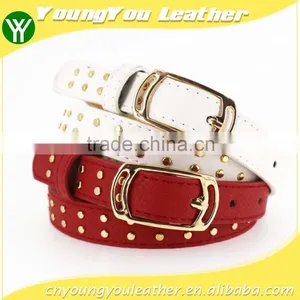 Women's Fashion Leather Stud Belt With Shiny Accessories in Yiwu thumbnail-1
