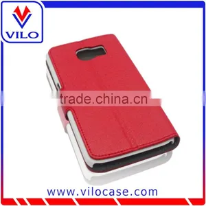 High Quality Wallet Leather Smart Flip Case for Samsung Galaxy S6 thumbnail-6