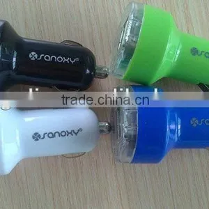 New Bullet Shape 5v2.1a Dual Usb Car Charger thumbnail-1