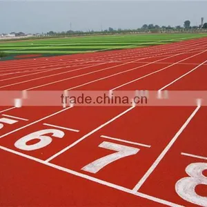Red or Blue Color Running Track ,13mm Synthetic Rubber Running Track thumbnail-3