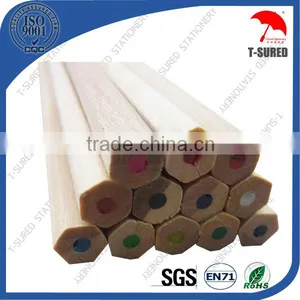 12Pieces Sharpened Natural Wood Color Pencil Set thumbnail-2