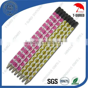 Custom Printed HB Wooden Pencil With Eraser thumbnail-1