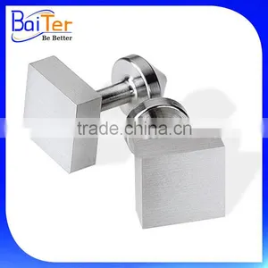 China Wholesale Custom Round Plain Flat Cufflink Engraved Stainless Steel Cufflink thumbnail-4