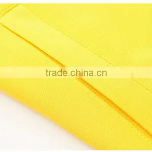 2016 Newest Cheap High Quality French Terry Yellow Track Jacket thumbnail-4