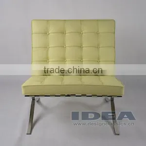 DC2001 Replica Mies Van Der Rohe Barcelona Chair - Cream White thumbnail-2