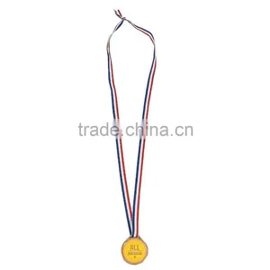 Fashion Unique Award Custom Cheap Plastic Honor Commemorative Patriotic Medal on a Nylon Ribbon With an All American Printed thumbnail-1