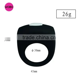 Silicone Vibrating Cock Ring Sex Toys E015B thumbnail-1