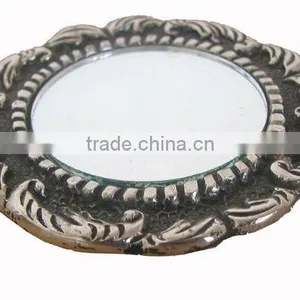 Designer Coaster Set for Table, Silver Coaster Set thumbnail-1