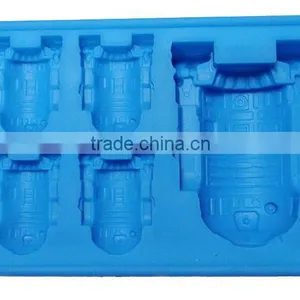 Chocolate Cookies Baking Mould Diy Tool Siliconea R2-D2 Cocktails Ice Cube Mold Tray Bar Party Drink SQ150 thumbnail-2