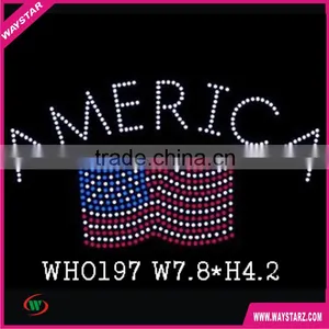 America Flag Rhinestone Transfers For Jeans thumbnail-1