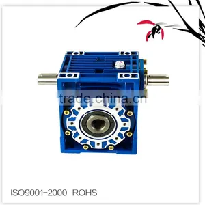 Aluminum Alloy Cast Iron Housing Double Stage NMRV/NMRW025-150 Worm Speed Reducer,Gearbox Geared Motor B5 B14 IEC Flange Input thumbnail-2