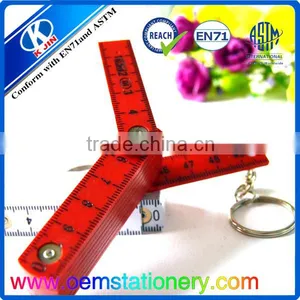New Arrival Kids Cute 50cm Plastic Folding Ruler Made in China thumbnail-6