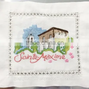 Hand Embroidery Lavender Pillow thumbnail-5