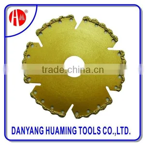 Fast Sharp Vacuum Brazed Diamond Dry Cutting Saw Blade for Sandstone thumbnail-1