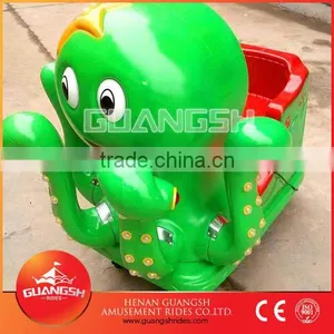 Hot Sale ! Indoor Children Games Coin Operated Kids Swing Machine With Cartoon Octopus Style thumbnail-1