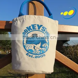Recyclable Canvas Bag Round Bottom Bag thumbnail-4
