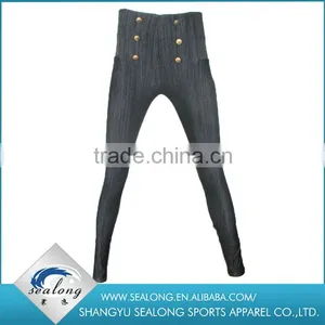 2016 New Arrival Shaoxing Wholesale Hot Sell Body Wearing Knitting Woman Jeans Leggings for Ladies Quality Choice thumbnail-4