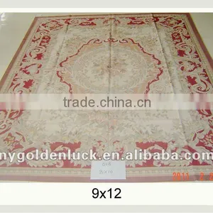 9x12 Fine French Aubusson Woven Carpet for Sale thumbnail-1