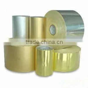 Gold Aluminum Foil Cigarette Wrapping Paper or Laminated Paper Roll. thumbnail-1