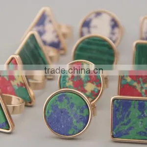 Cheap Colorful Alloy Rings With the Different Shape thumbnail-1