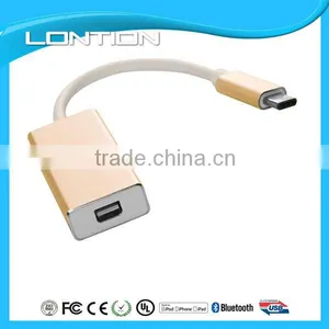Aluminum Shell USB 3.1 Type C to Mini DisplayPort/DP Adapter thumbnail-1