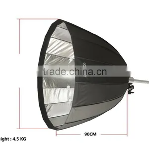 CONONMARK 120CM Parabolic Softbox for Studio Flash With Mount Comet thumbnail-1