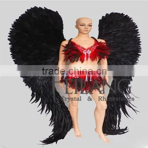 Drag Cabaret Showgirl Peagent Dance Angel Wing Headdress thumbnail-4