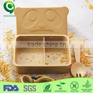 Christmas Gift Biodegradable Rice Husk Bento Tools Lunch Box thumbnail-1