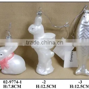 White Glass Animals for Easter Gifts thumbnail-1