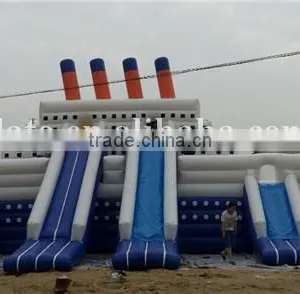 Hot Sale High Quality Inflatable Pirate Ship Yacht, Inflatable Castle Titanic Slide, Inflatable Combo Slide Supplier's Choice thumbnail-5