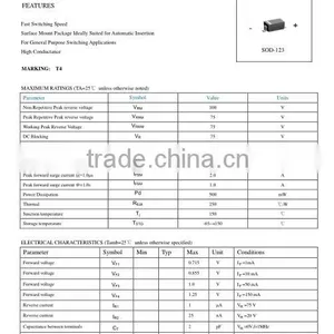 Small Signal Smd Switching Diodes 1N4148W thumbnail-1