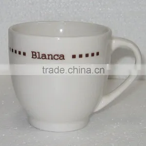 Small Porcelain Mug With Semple Decal thumbnail-1