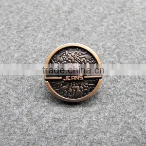 20mm Cheap Copper Plated Alloy Button for Garment thumbnail-2