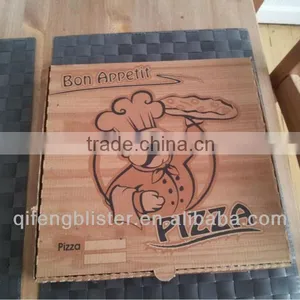 Customized High Quality Kraft Pizza Box/different Size Disposable Kraft Pizza Box With Logo thumbnail-1