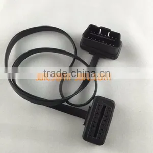 OBD China OBD Cable Male to Female Extension Flat Cable for OBD Scanner thumbnail-1