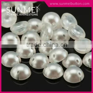 Hot Sell Acrylic Plastic Sew on Half Pearl Beads thumbnail-6