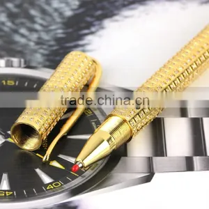 Handcrafted Diamond Inlay Luxury Gold Pen thumbnail-5