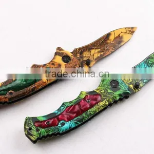 OEM 440 Stainless Steel Blade Blanks Cool Camouflage Knife thumbnail-3