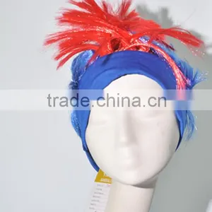 Cock Colorful Wig Clown Fans Wig Multi Color Wig N355 thumbnail-1
