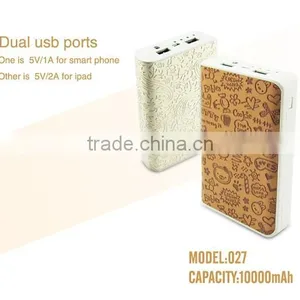 Guoguo Dual USB LED Light External Battery Pack Portable 11000mAh Power Bank for Iphone,samsung thumbnail-3