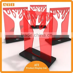 Factory Factory Price Red Clear Acrylic Signage Tree Display Stand thumbnail-1