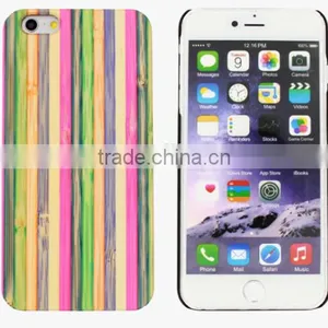 Ocase Pretty Colorful PC/TPU + Rainbow Wood Two in One Phone Case for Iphone 6 thumbnail-1