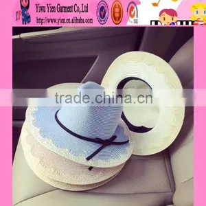 2016 Professional Factory Sale Handmade Straw Hats Boutique Shop New Arrived Women Straw Hat Wholesale thumbnail-1