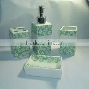 4pcs Ceramic Bathroom Set thumbnail-4