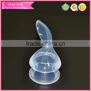 4-12Months Silicone Baby Food Feeder Spoon Baby Feeding thumbnail-1