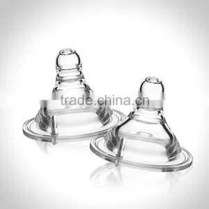 Baby Accessories Natural Flow Wide Neck Breastlike Shape Nipple Baby thumbnail-3
