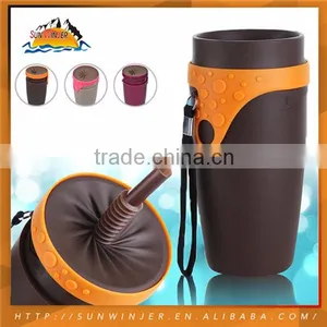 Plastic Fancy Fashion Designed Spin Cup Sport Bottle thumbnail-1