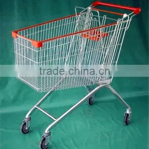 Hot Sell Red Supermarket Trolley thumbnail-2